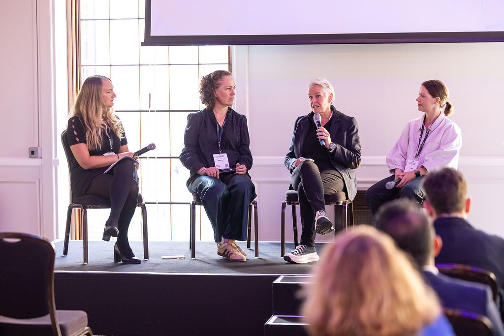 A panel discussion in one of the side rooms